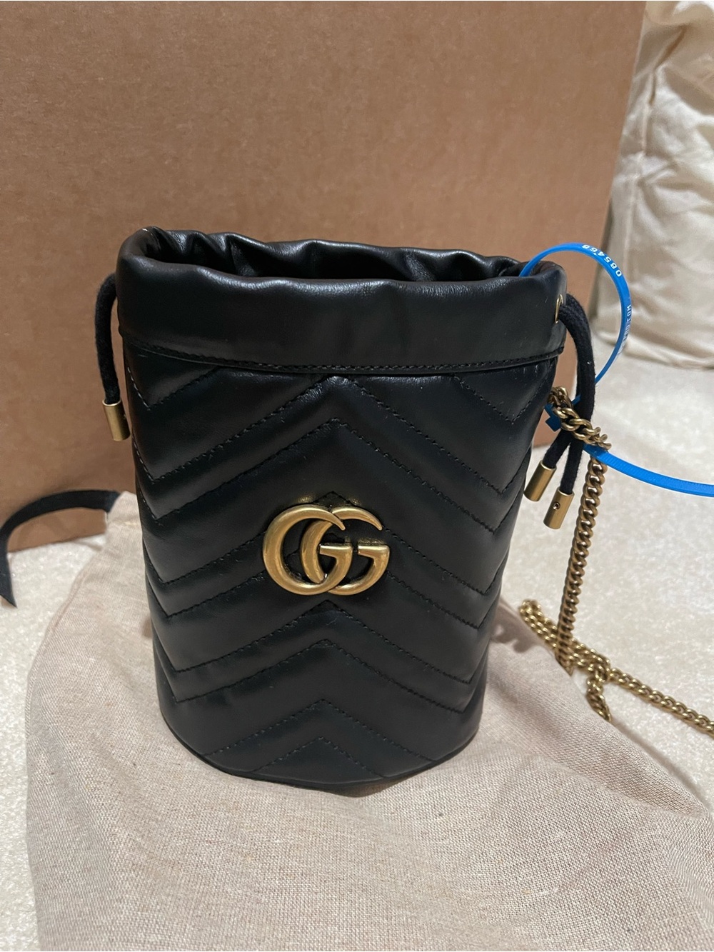 Gucci black Marmont Bucket Bag